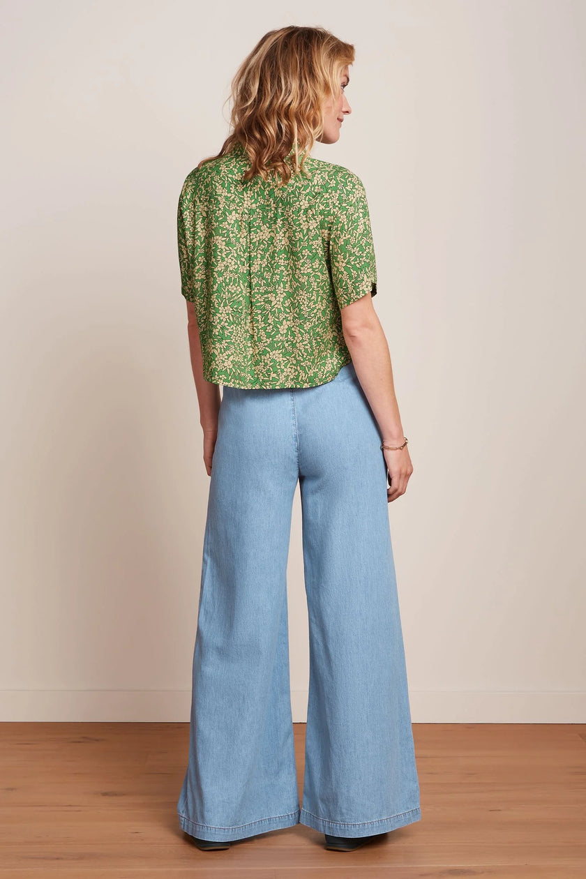 King Louie Pirla Pants Fiesta Light Denim Blue Tint