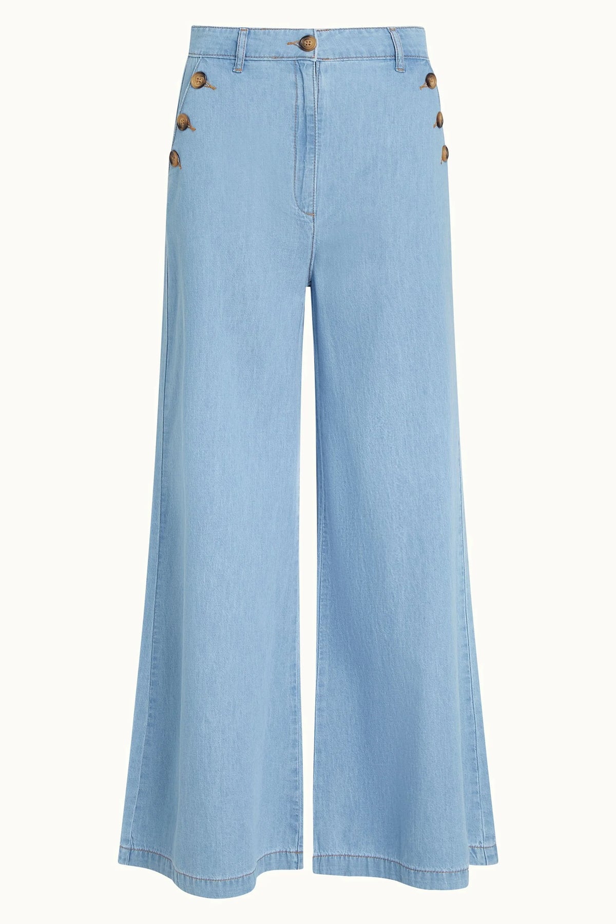 King Louie Pirla Pants Fiesta Light Denim Blue Tint