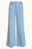 King Louie Pirla Pants Fiesta Light Denim Blue Tint