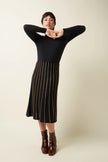 King Louie Knit Skirt Plume Black