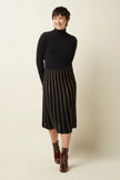 King Louie Knit Skirt Plume Black