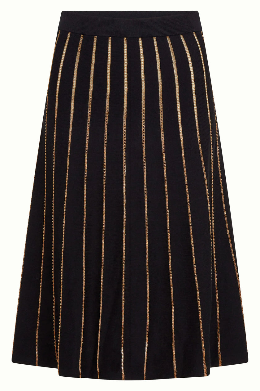 King Louie Knit Skirt Plume Black