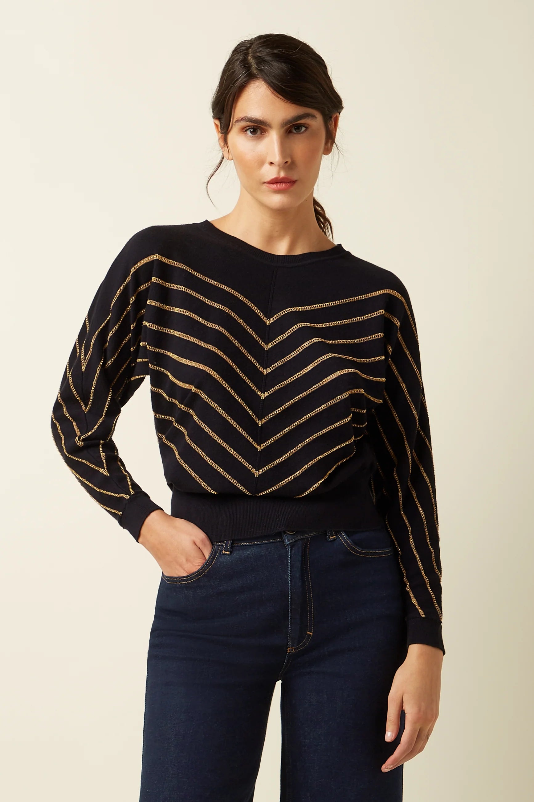King Louie Joy Top Plume Black