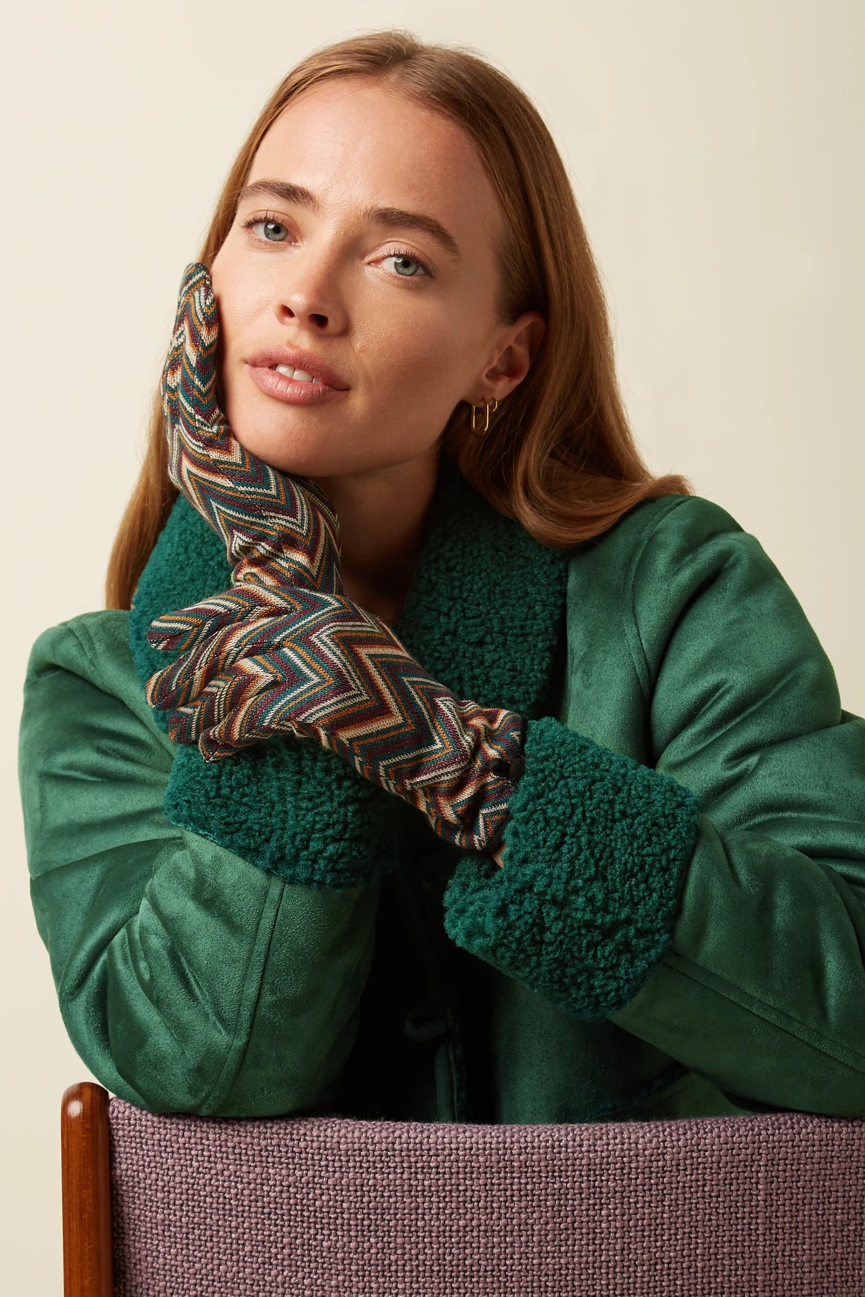 King Louie Fable Glove Botanical Green