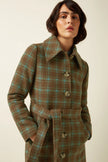 King Louie Arabella Coat Coppa Check Bear Brown