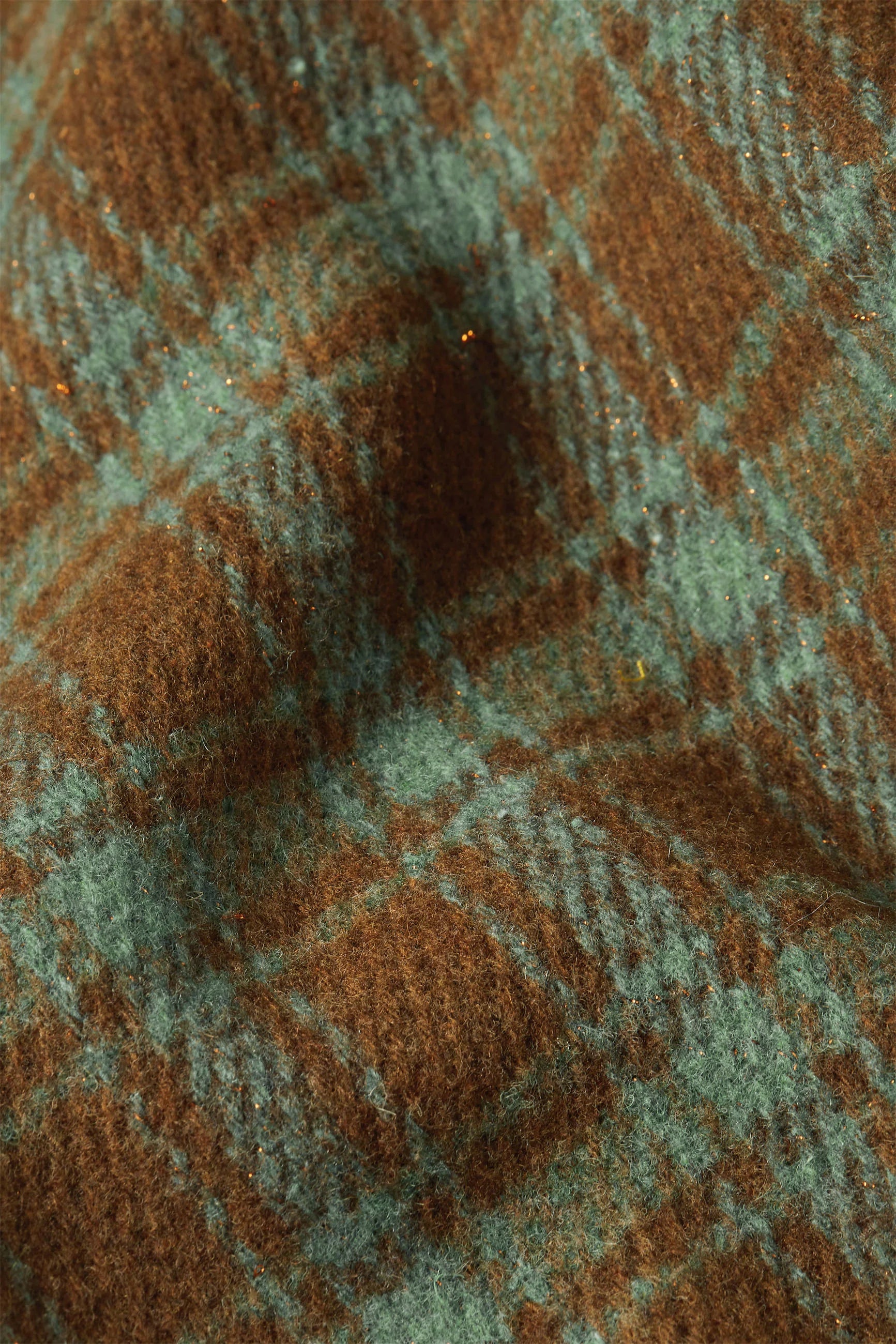 King Louie Arabella Coat Coppa Check Bear Brown