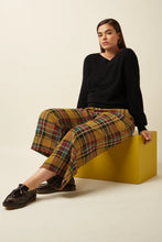 Load image into Gallery viewer, King Louie Federica Cuff Pants Caroll Check Golden Brown
