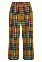 Load image into Gallery viewer, King Louie Federica Cuff Pants Caroll Check Golden Brown
