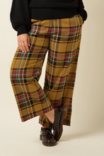 Load image into Gallery viewer, King Louie Federica Cuff Pants Caroll Check Golden Brown
