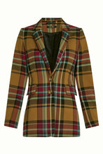 Load image into Gallery viewer, King Louie Daisy Blazer Caroll Check Golden Brown
