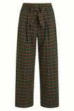 King Louie Ava Pants Brook Check Black