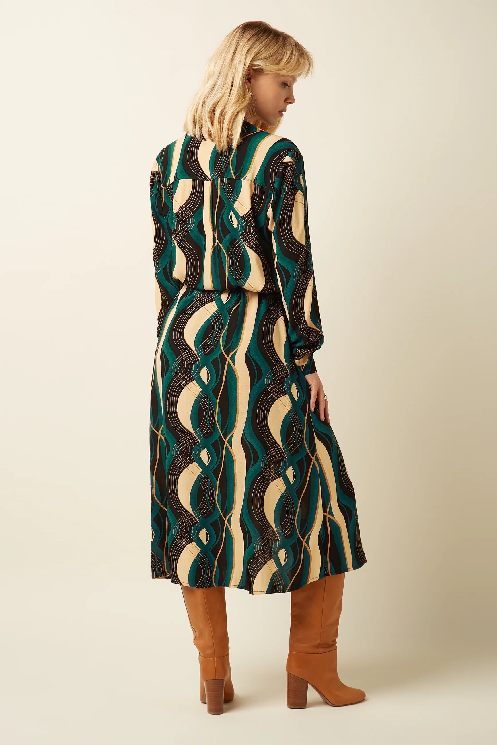 King Louie Olive Dress Elysse Black