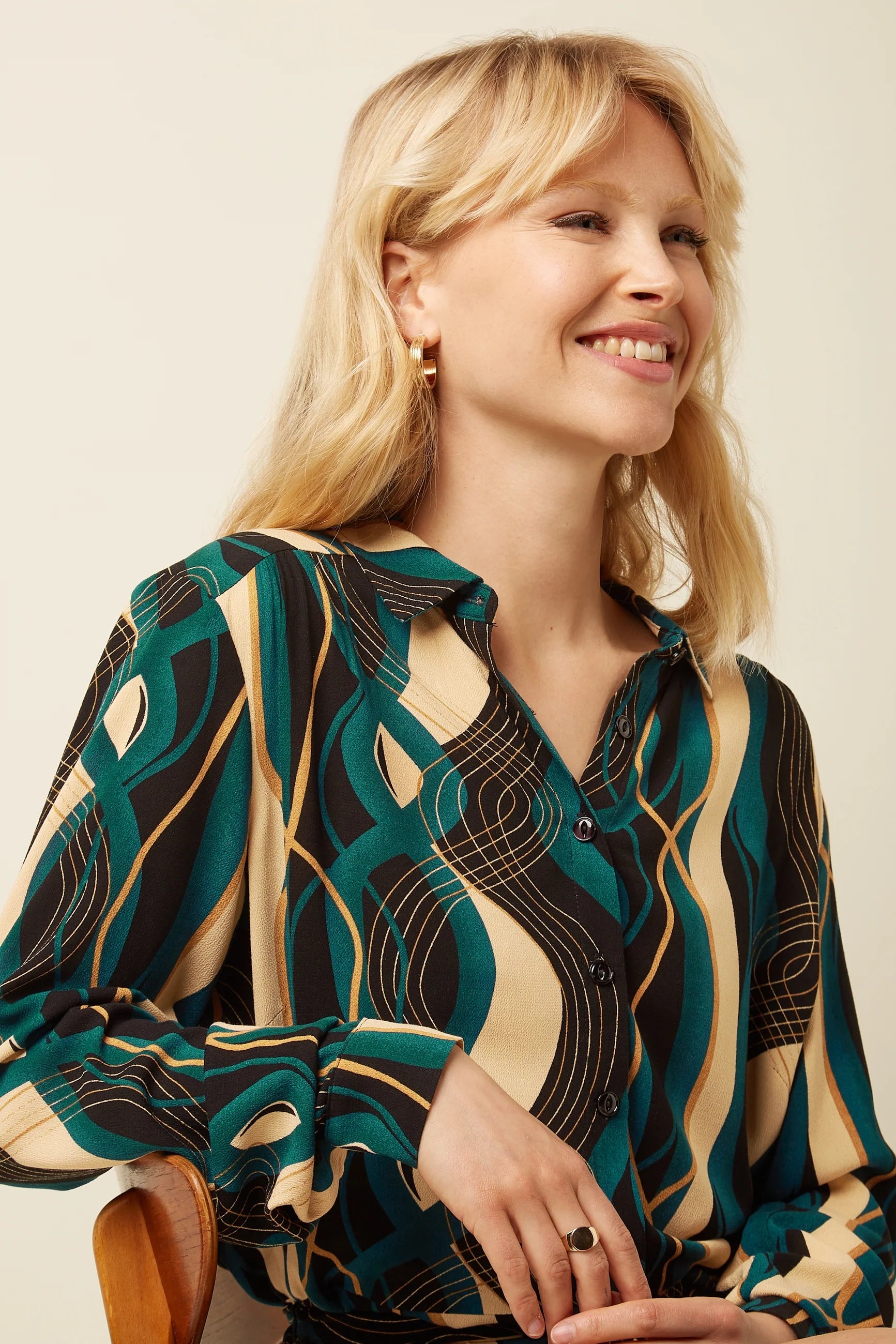 King Louie Olive Dress Elysse Black