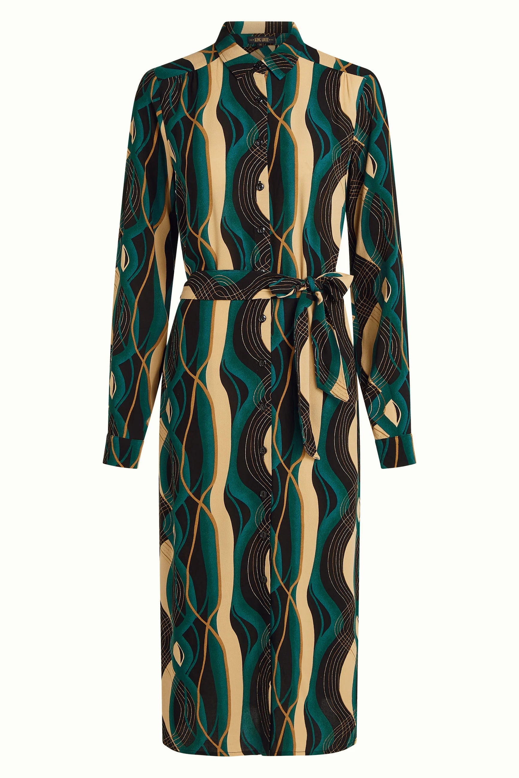 King Louie Olive Dress Elysse Black