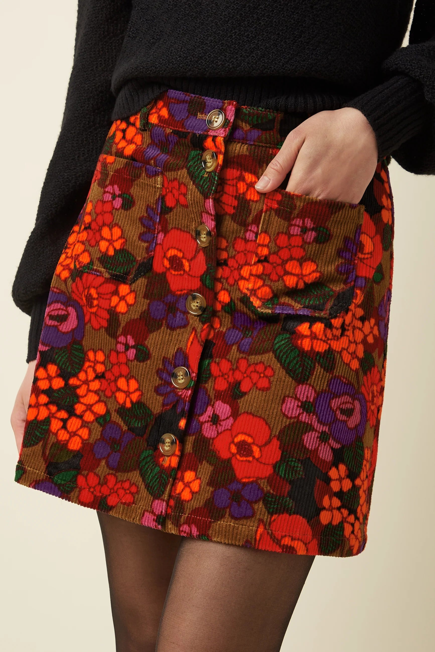 King Louie Garbo Mini Skirt Ramone Multi Colour
