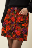 King Louie Garbo Mini Skirt Ramone Multi Colour