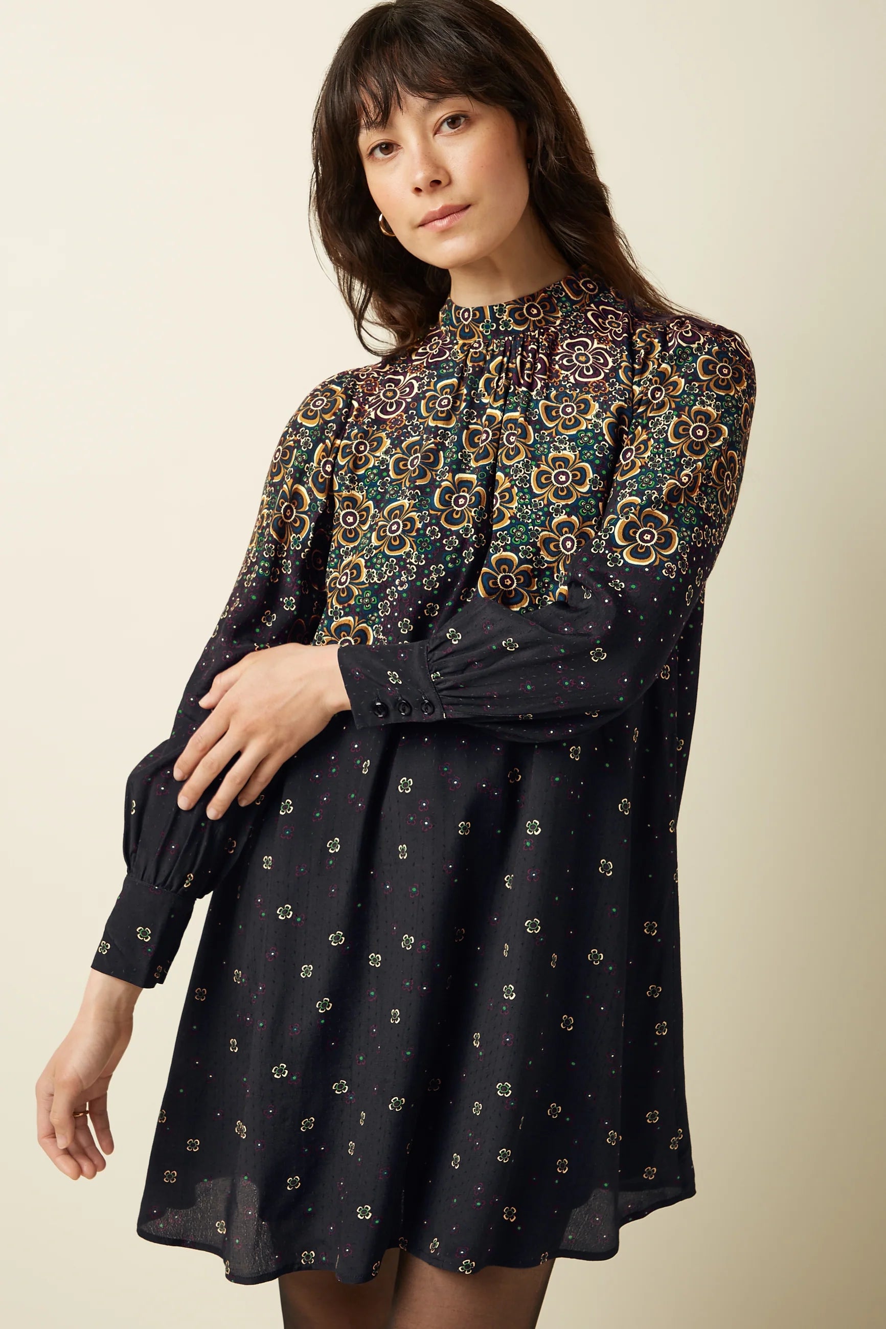 King Louie Sandy Dress Ombra Black