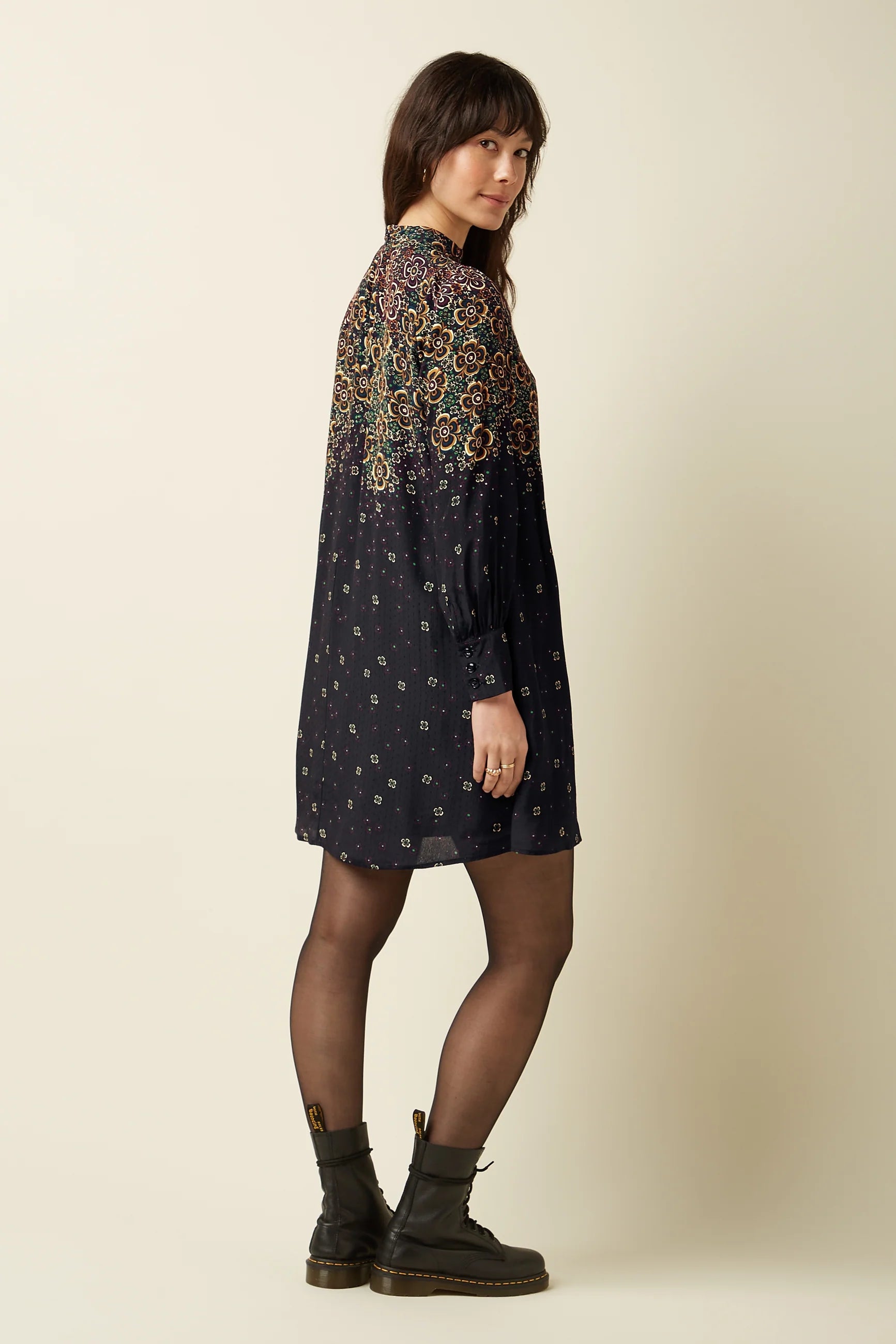 King Louie Sandy Dress Ombra Black