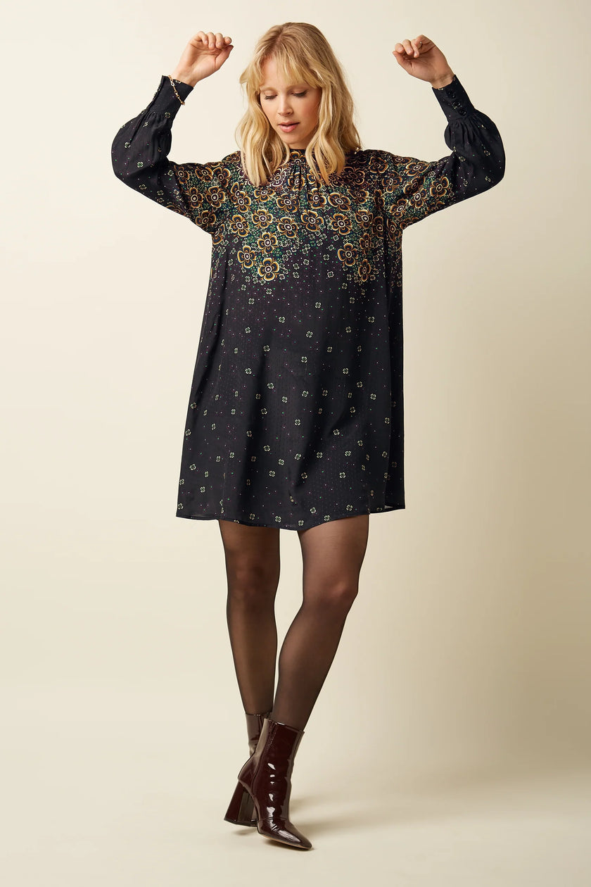 King Louie Sandy Dress Ombra Black