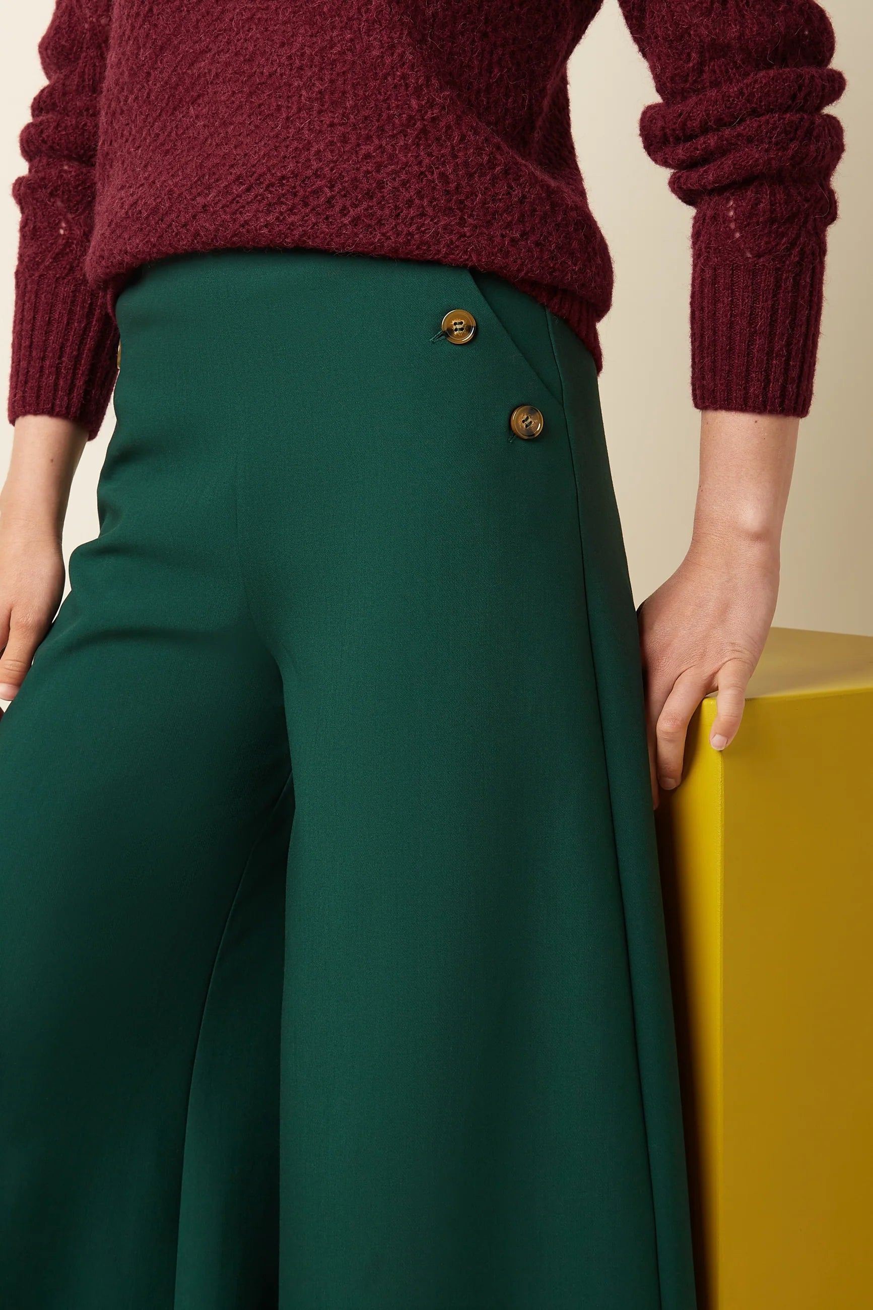 King Louie Pia Pants Marple Pine Green