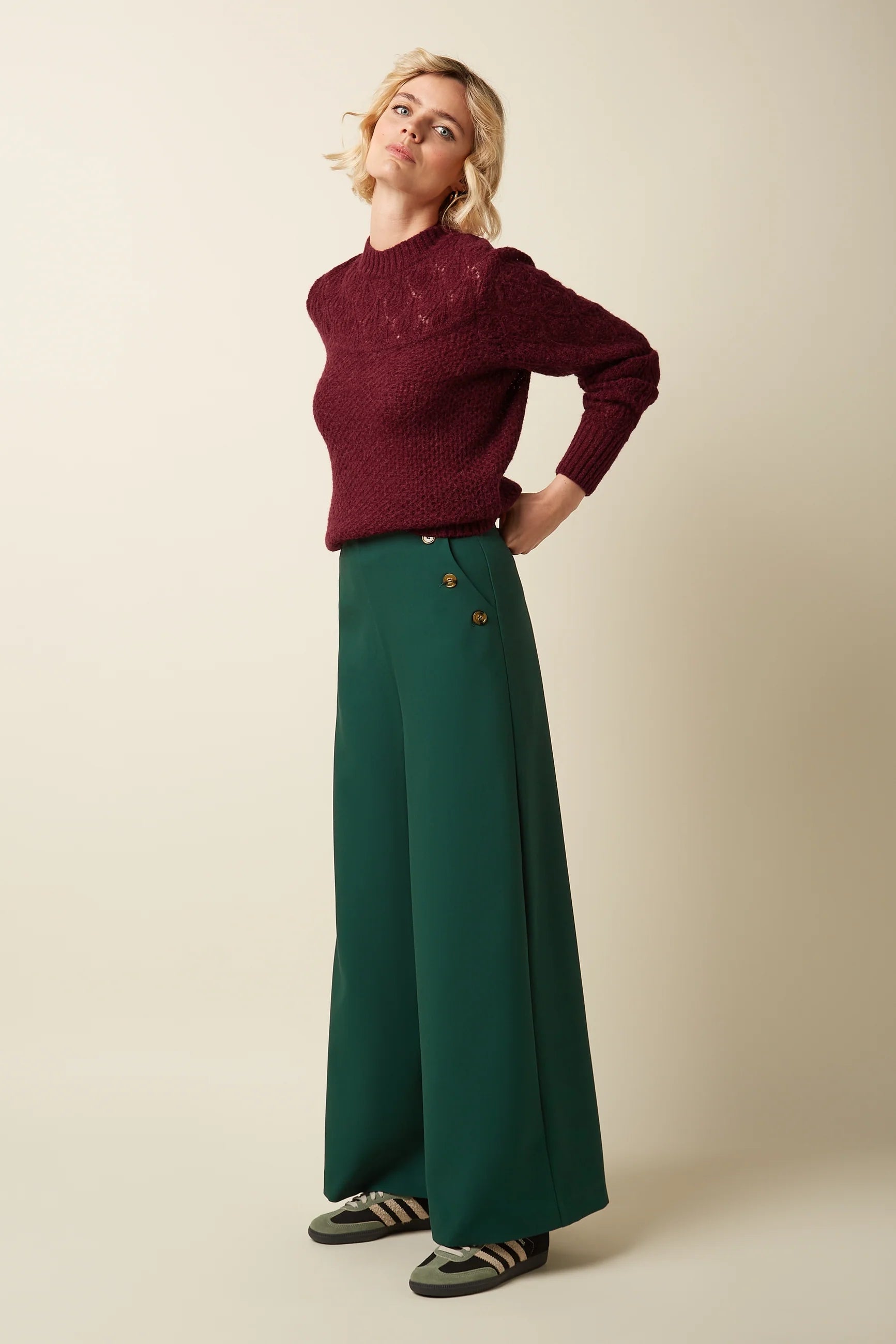 King Louie Pia Pants Marple Pine Green