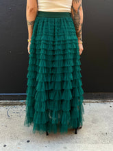 Load image into Gallery viewer, Trio Rouge Beth Tulle Skirt Green

