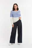 Urban Luxury Yoke Jumper White