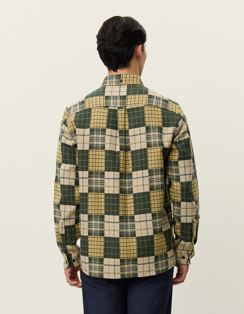 Les Deux Kent Patchwork Check Shirt Duffel Bag