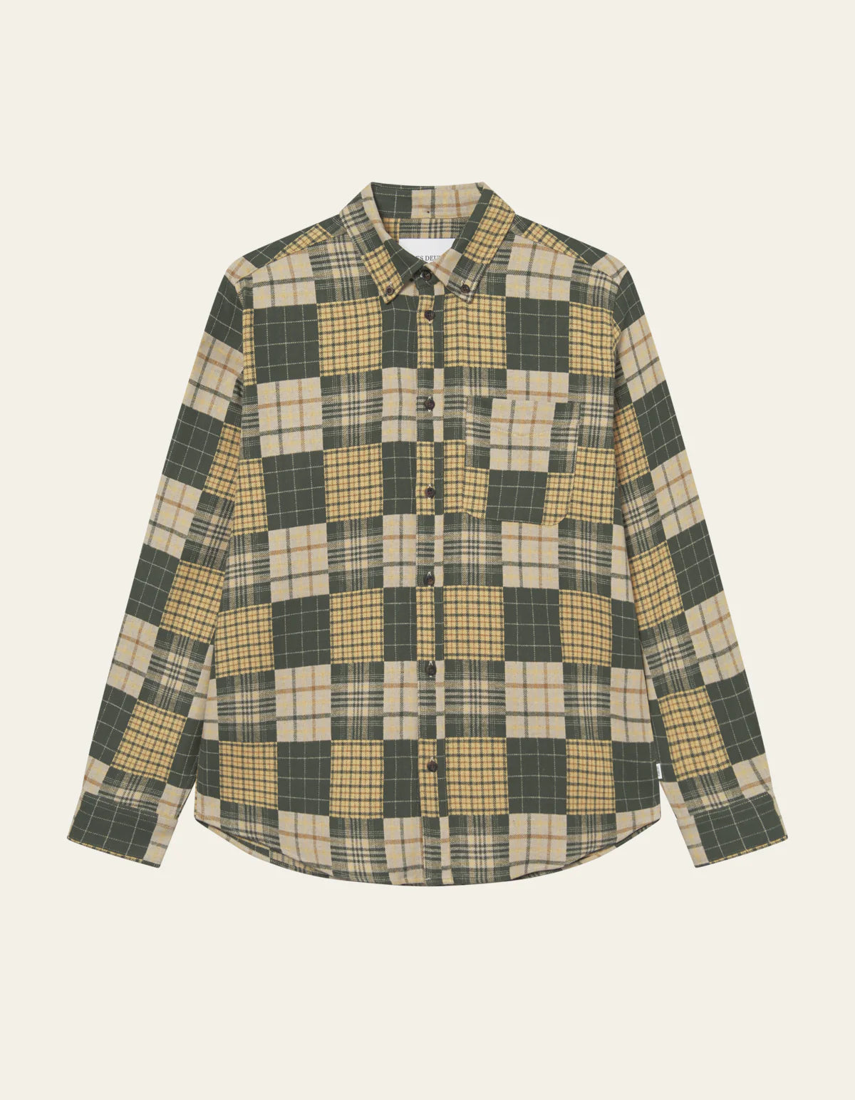 Les Deux Kent Patchwork Check Shirt Duffel Bag