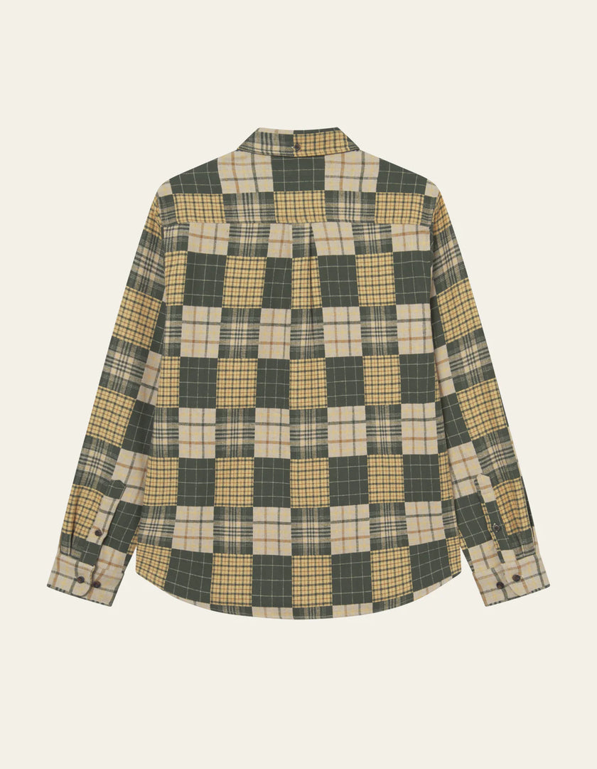 Les Deux Kent Patchwork Check Shirt Duffel Bag