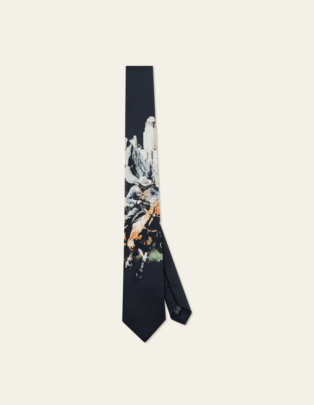 Les Deux Horse Racing Tie Black