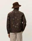 Les Deux Kaleb Flower Jacquard Overshirt Monk's Robe