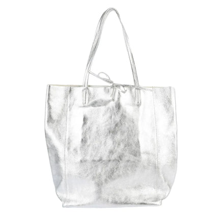 Maison Fanli Large Tote Bag Metallic Silver