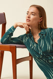 King Louie Mina Dress Twirl Pine Green