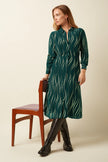 King Louie Mina Dress Twirl Pine Green