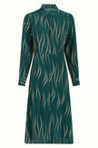 King Louie Mina Dress Twirl Pine Green