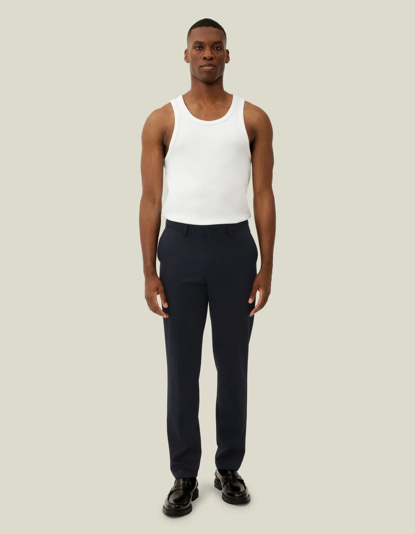 Les Deux Como Reg Suit Pants Dark Navy