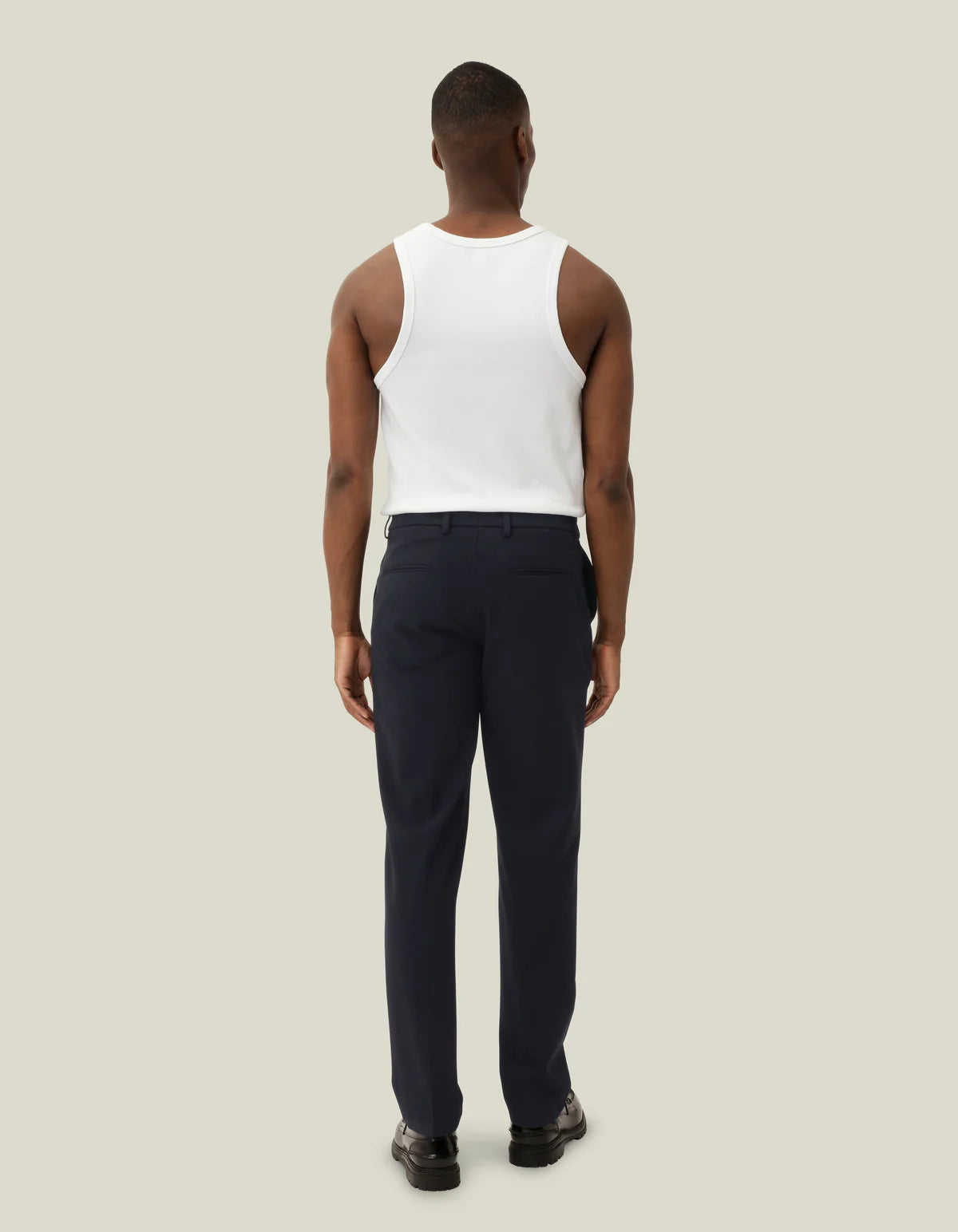 Les Deux Como Reg Suit Pants Dark Navy