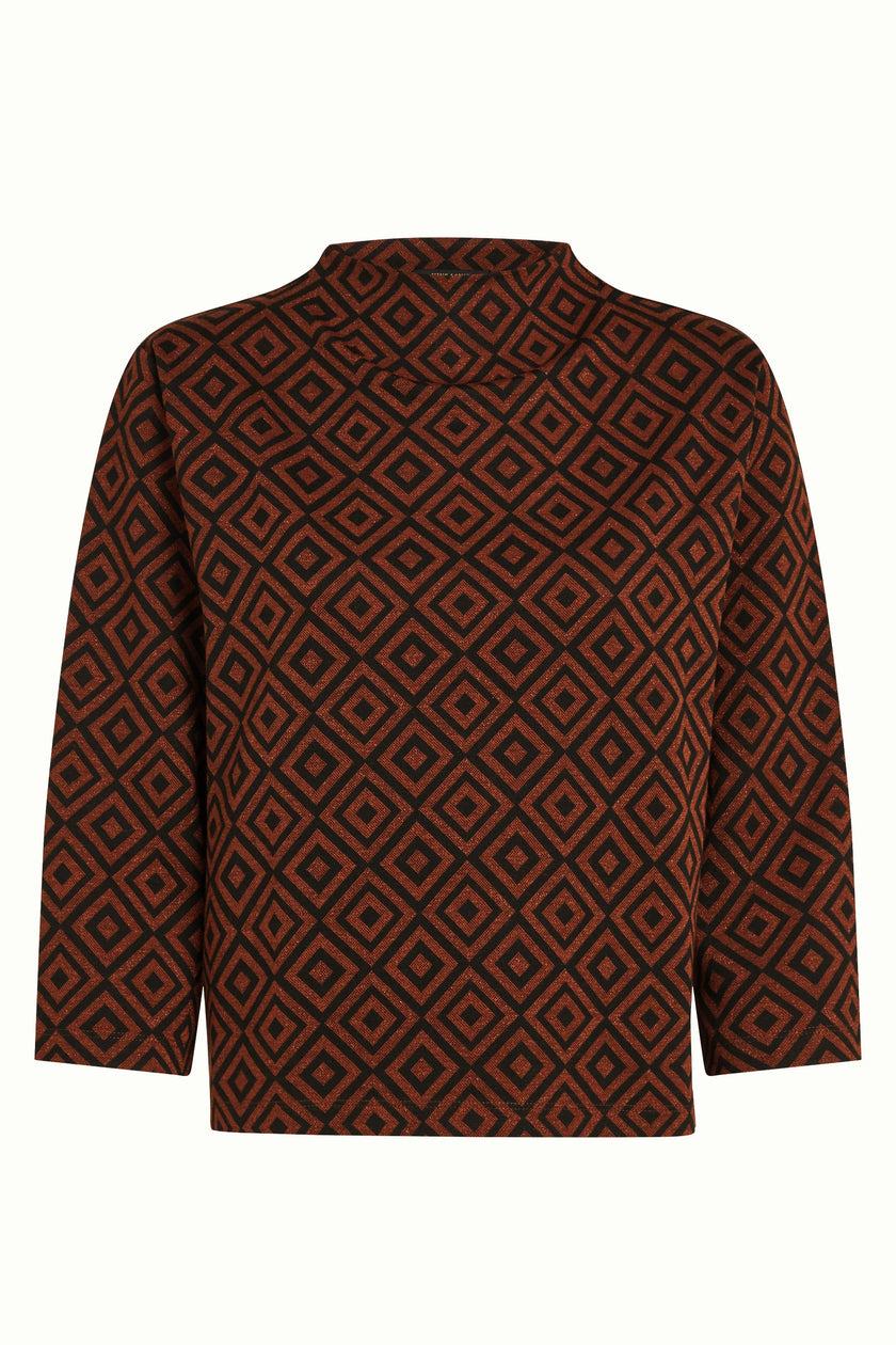 King Louie Guenda Top Lotan Pecan Brown