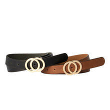 Load image into Gallery viewer, Loop Leather Co Brittany Belt Black
