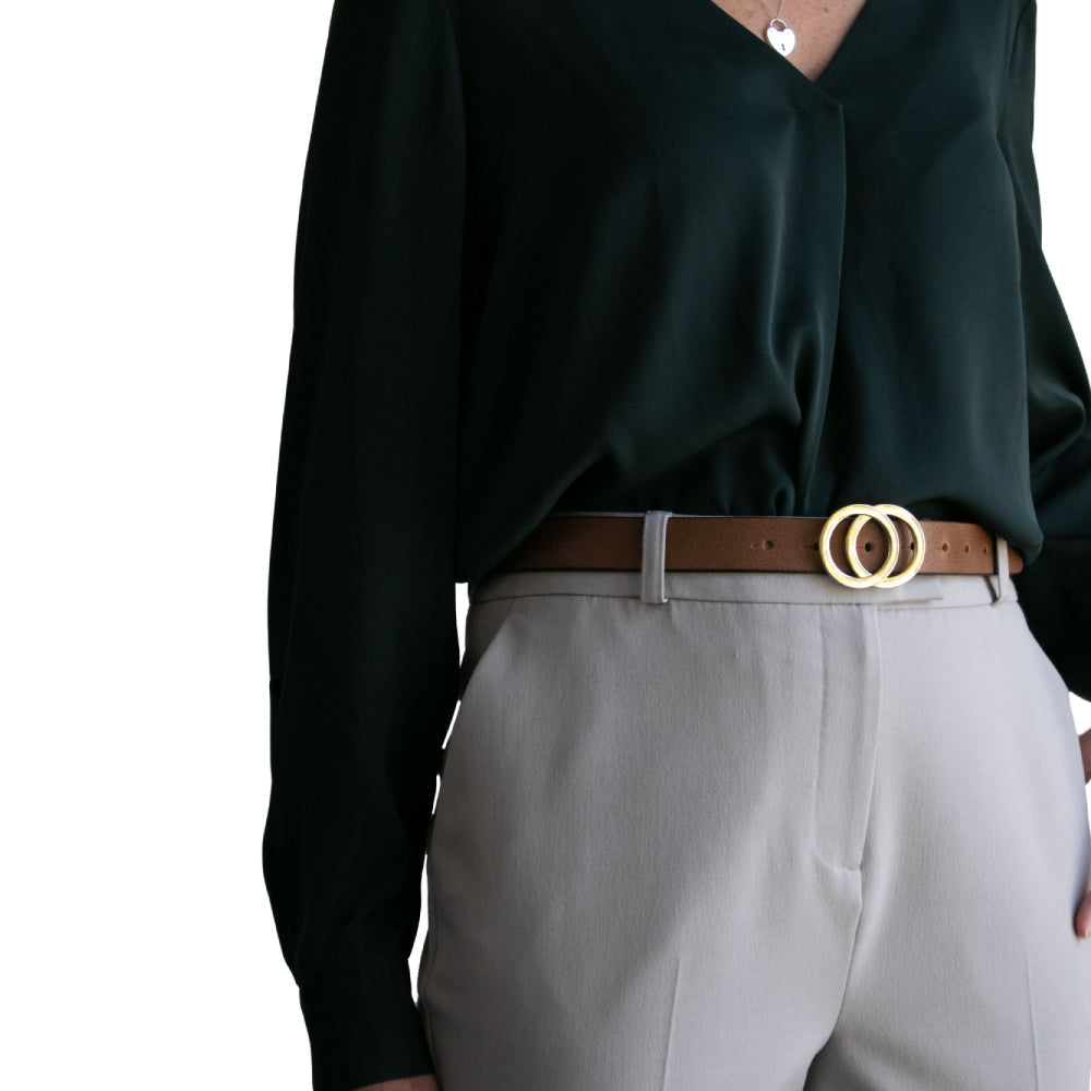Loop Leather Co Brittany Belt Brandy Tan