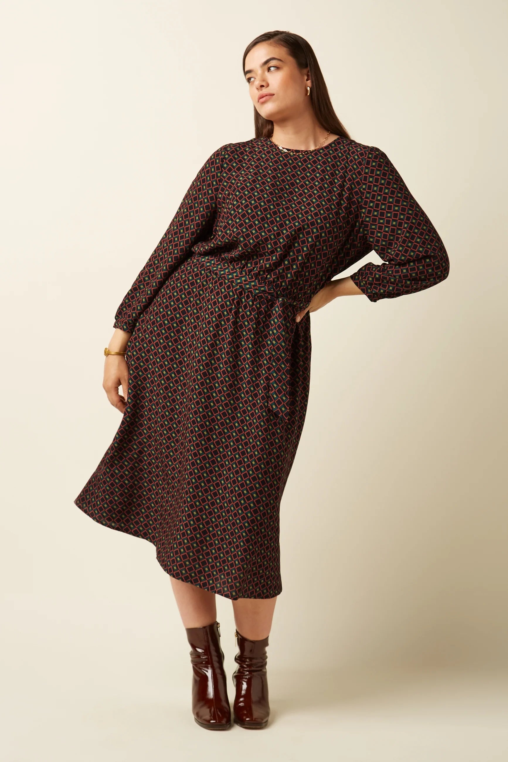 King Louie Betty Loose Fit Dress Jazzy Black