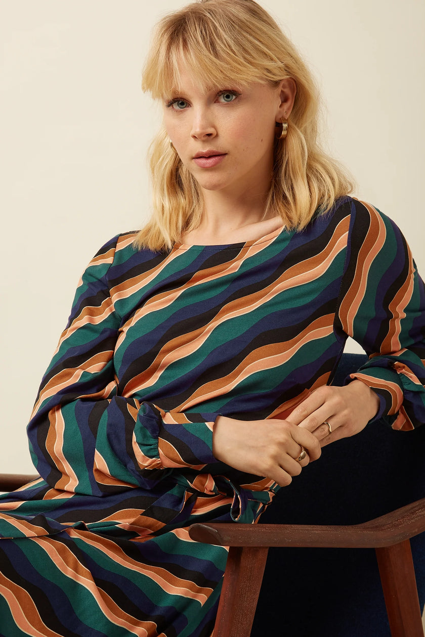 King Louie Betty Puff Dress Razzle Dragonfly