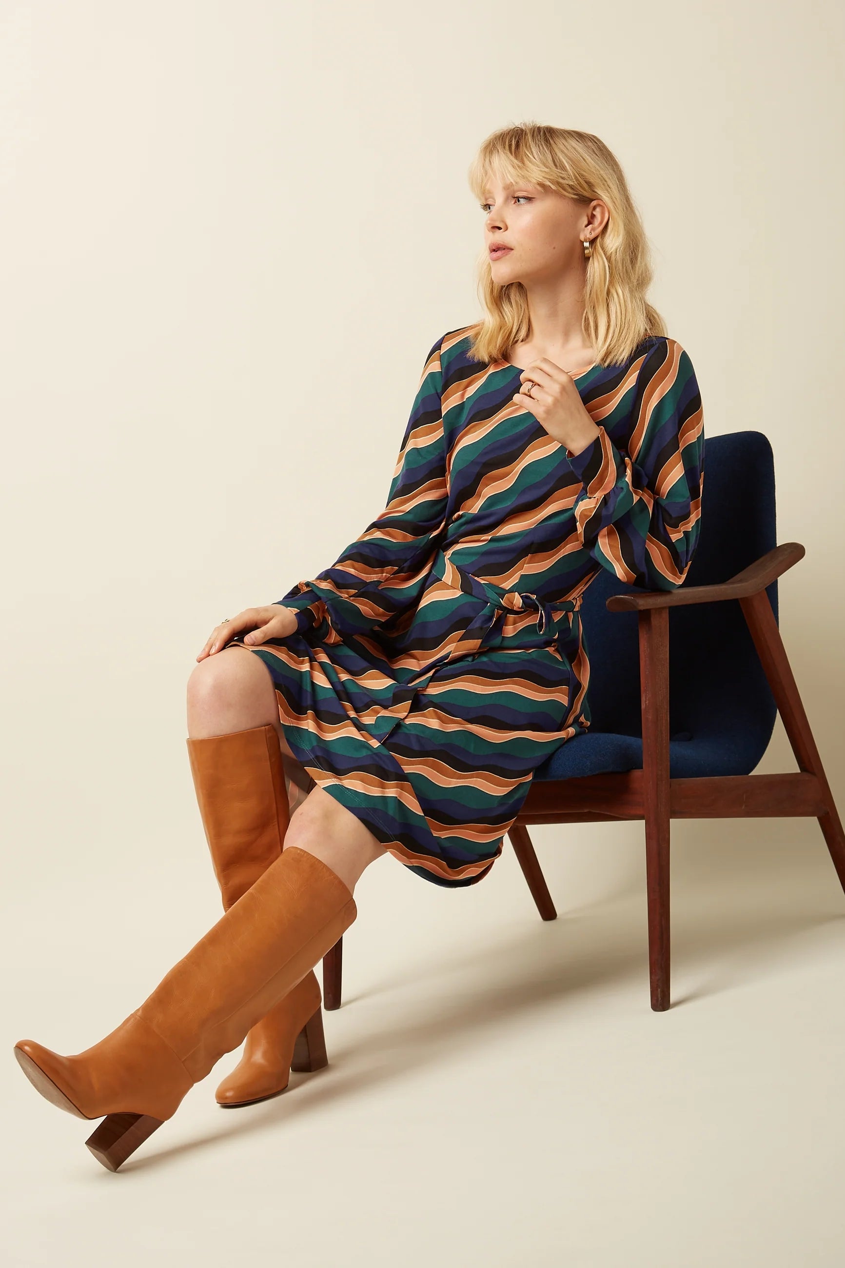 King Louie Betty Puff Dress Razzle Dragonfly