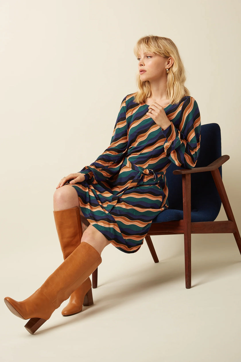 King Louie Betty Puff Dress Razzle Dragonfly