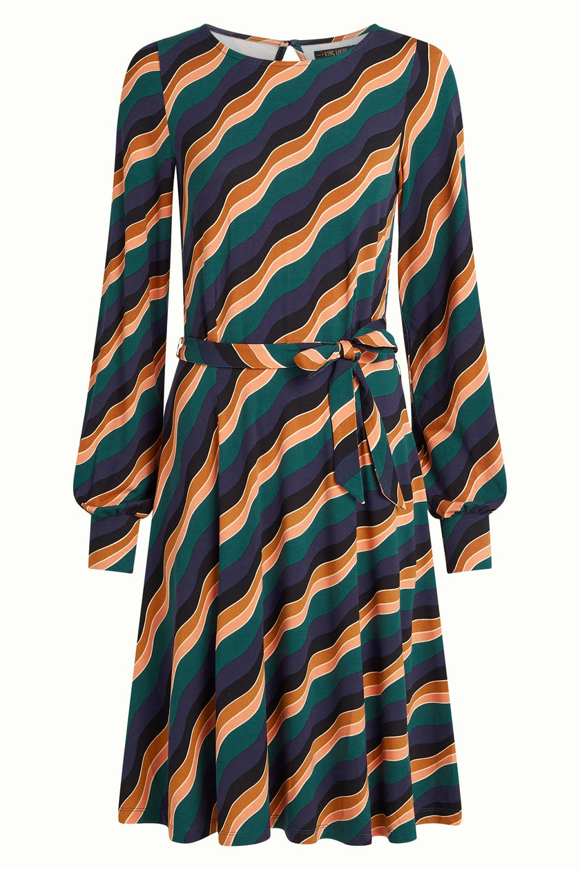 King Louie Betty Puff Dress Razzle Dragonfly