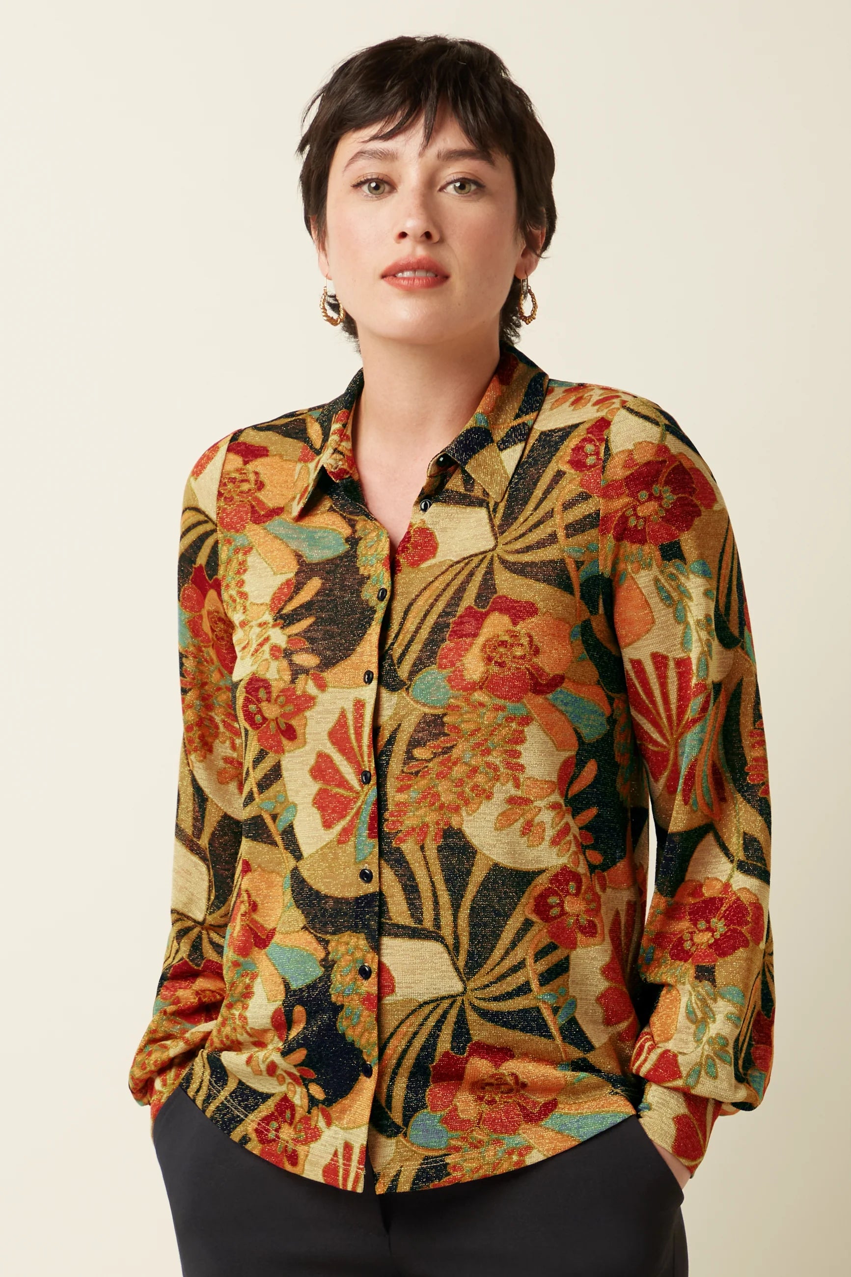 King Louie Maisie Blouse Dazz Black