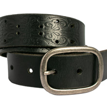 Load image into Gallery viewer, Loop Leather Co Alexis Leather Belt Black
