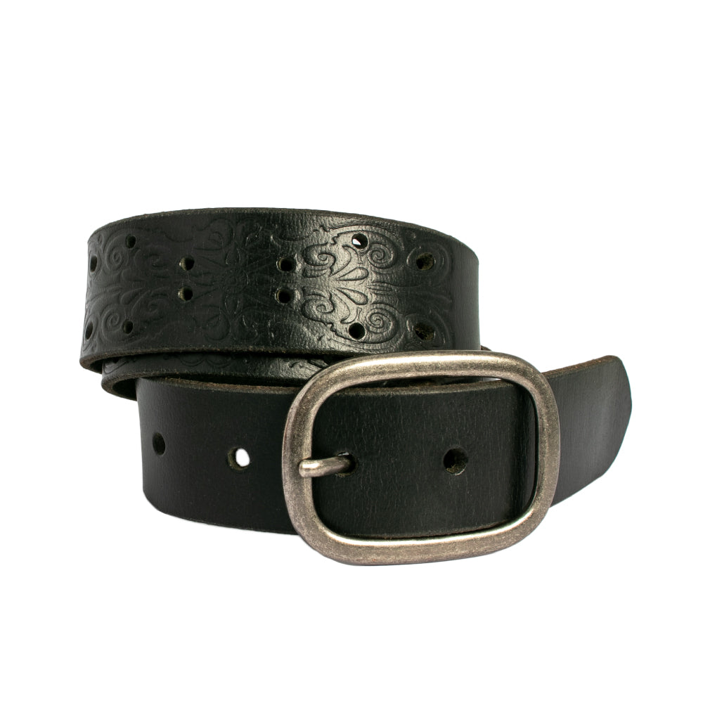 Loop Leather Co Alexis Leather Belt Black