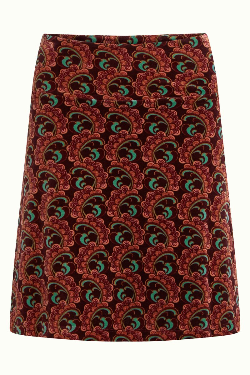 King Louie Border Skirt Winkle Porto Red